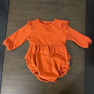 Rufflebutts Bubble Romper - Rust